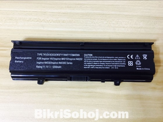 Replacement Dell Laptop Battery N4030 Capacity 5200 mAh